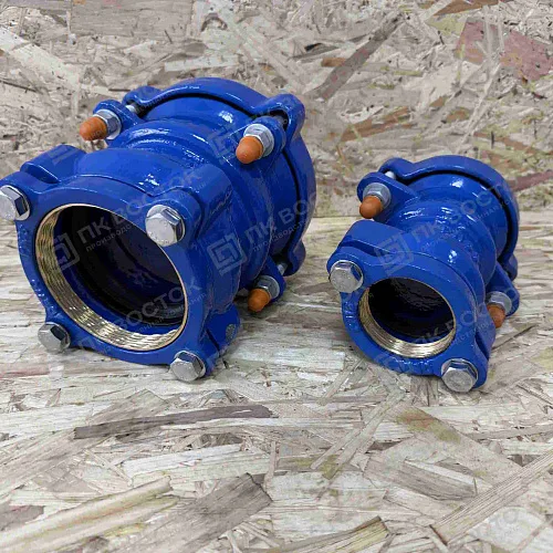 Муфта соединительная ДРК ПЭ-сталь (чугун) Ду 250/250 (Дн 272-289) Ру10/16